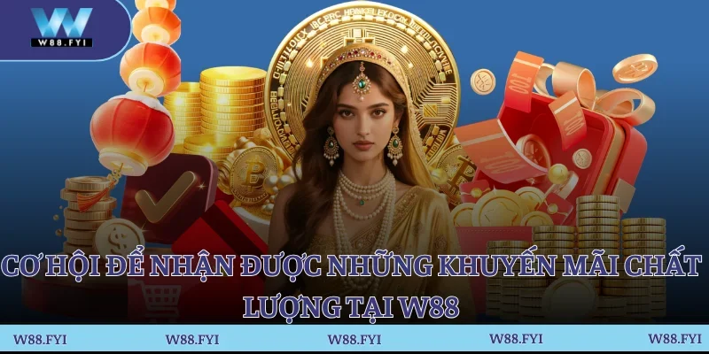 Cơ hội để nhận được những khuyến mãi chất lượng tại W88